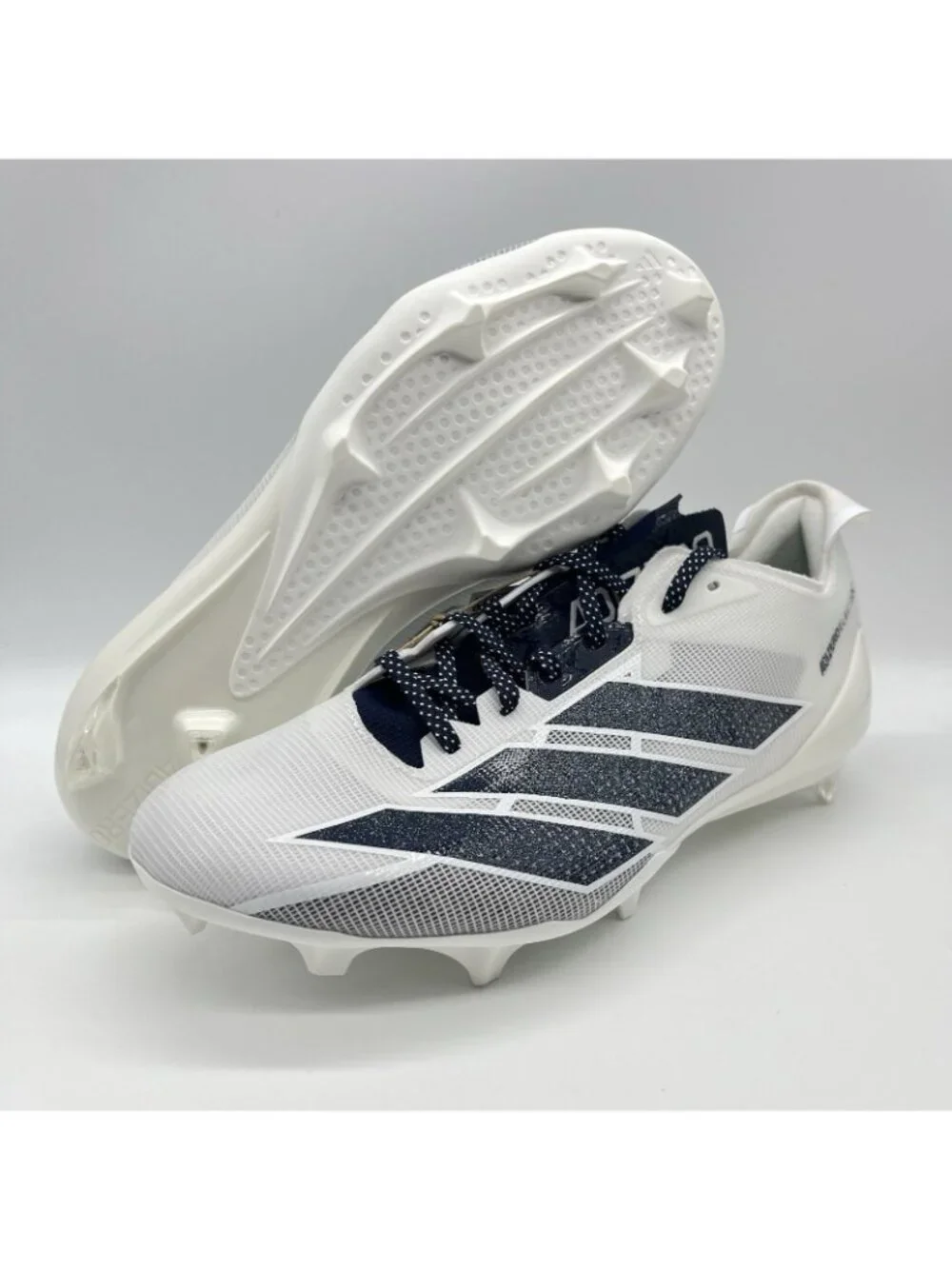 adidas Adizero Electric Men's Football Cleats White navy Blue Size 9 IE6290
